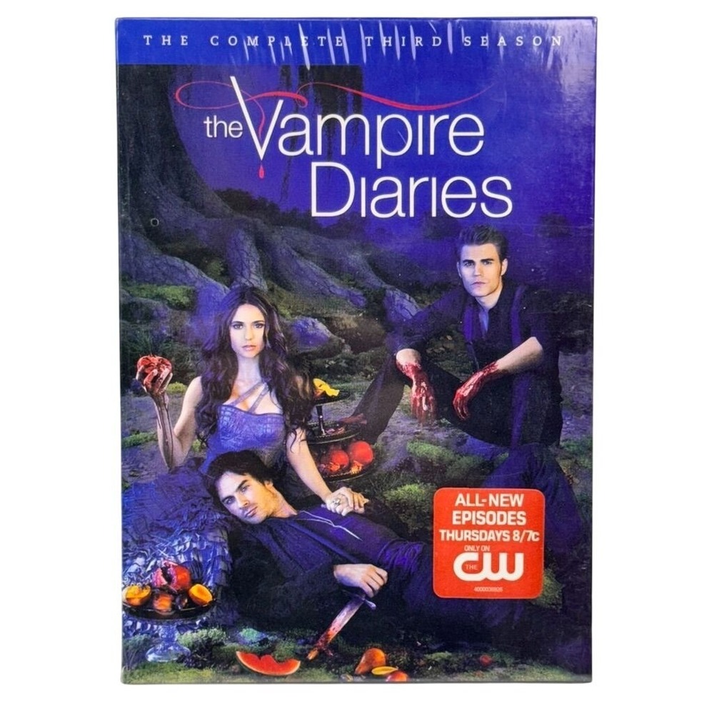 The Vampire Diaries Complete Third Season DVD 2012 Sealed CW Series 5-Disc Set